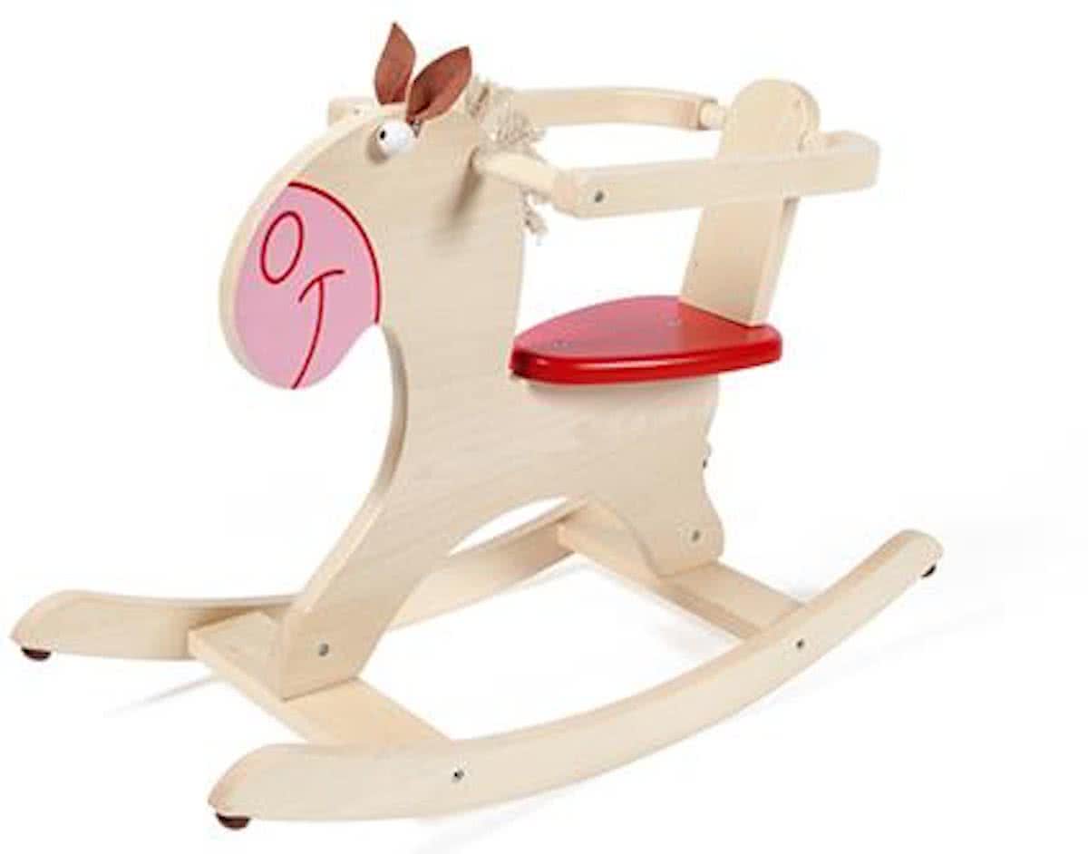 Scratch Rock&Roll Rocking Paard - Blank met Manen