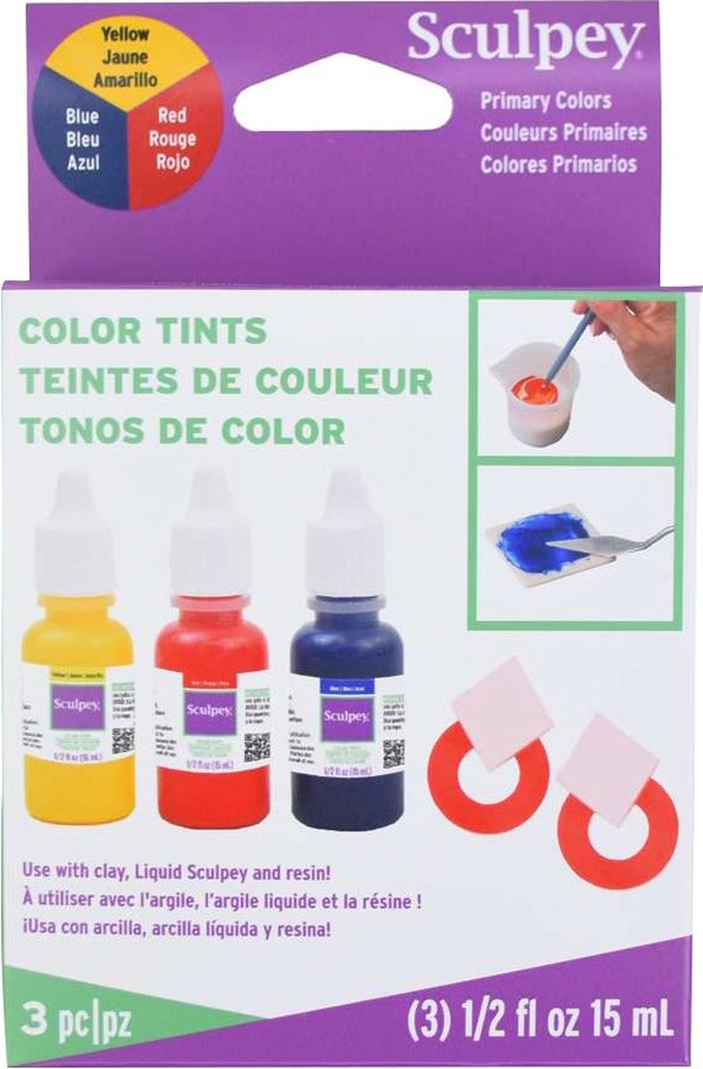 3 primary color tints - Sculpey