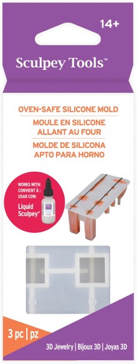 3D oven-safe siliconen mal - Sculpey