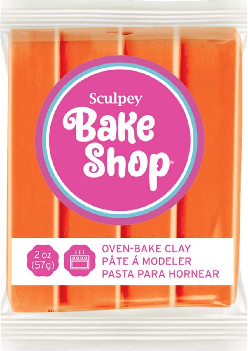 Bake shop orange - boetseerklei 57 gr - SCULPEY