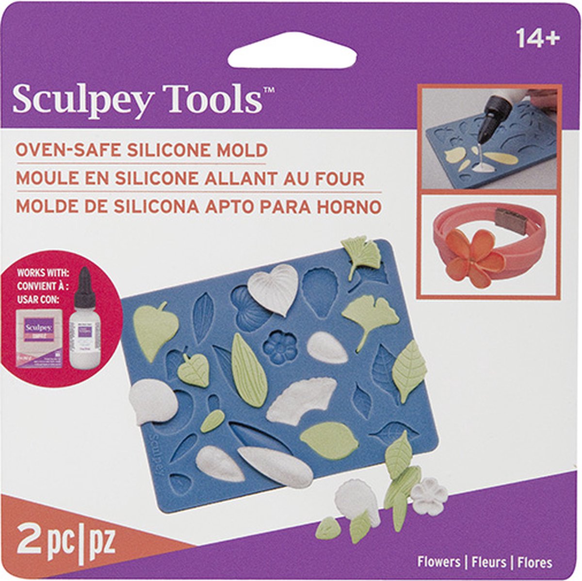 Boetseermal flowers - Sculpey