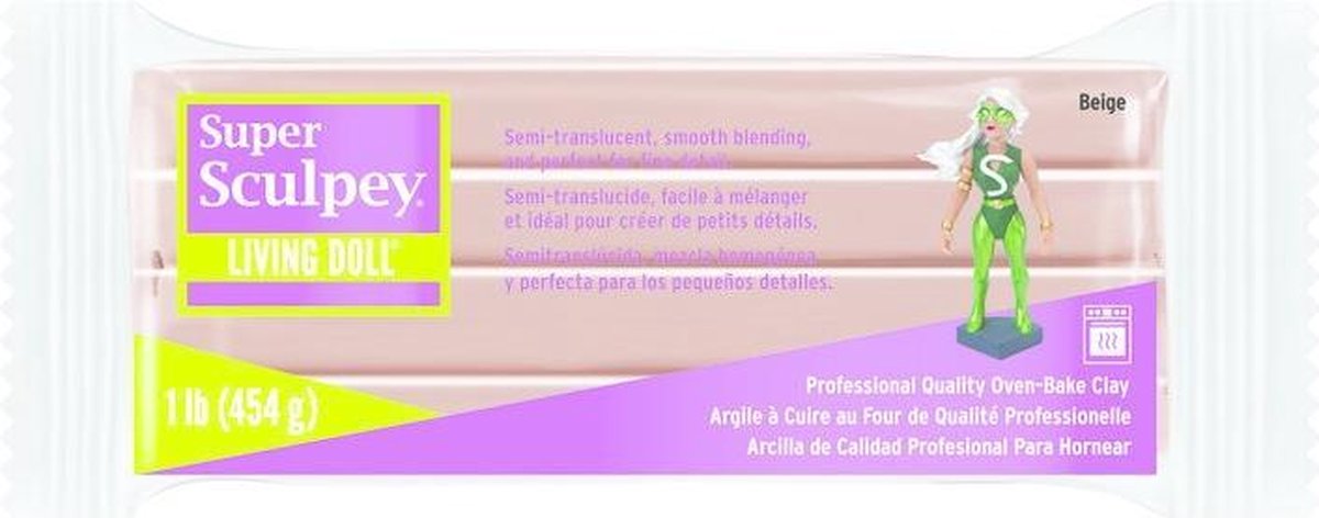 Super Sculpey Living Doll Beige 454 gram