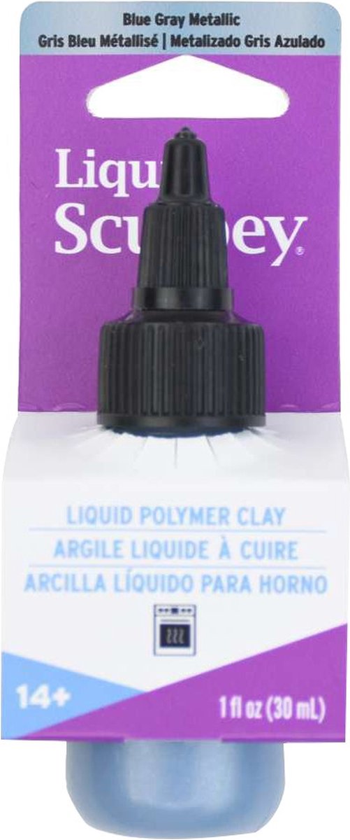 Vloeibare klei blue gray metallic - 30 ml - Sculpey