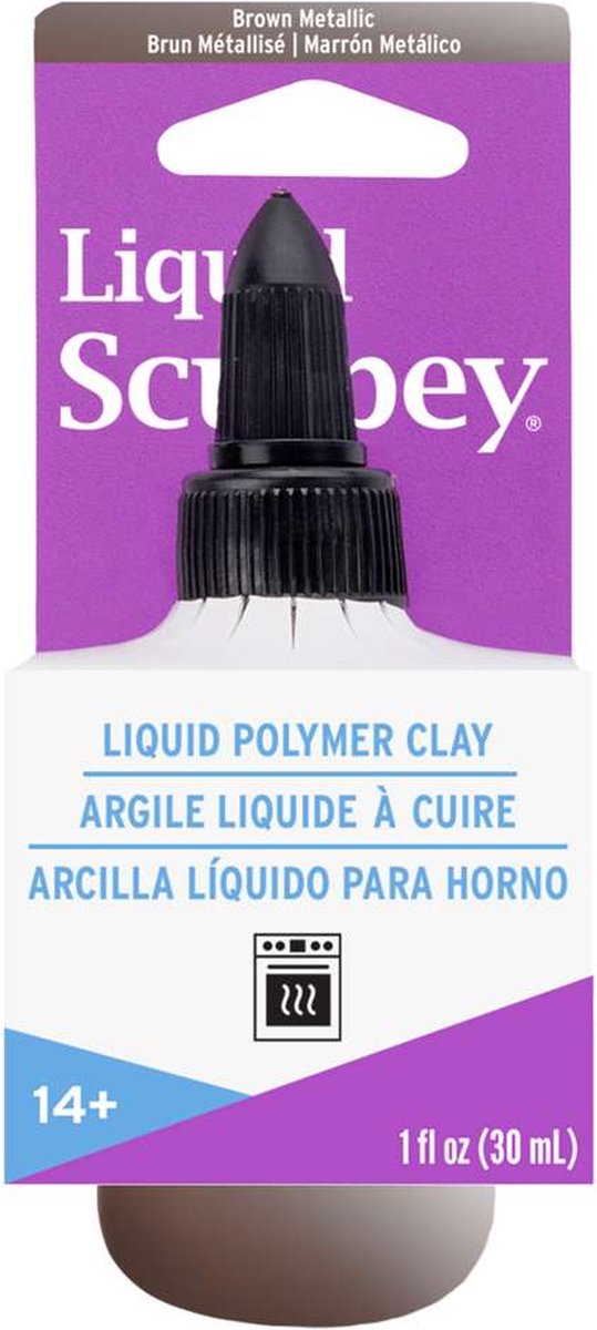 Vloeibare klei brown metallic - 30 ml - Sculpey