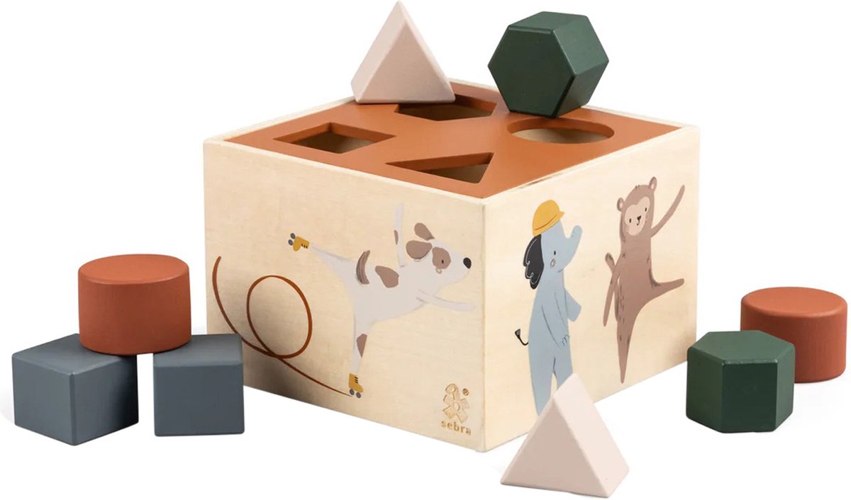 Sebra Teeny Toes / Busy Builders Houten Vormenstoof