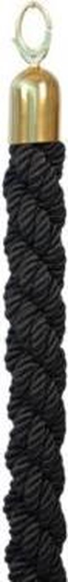 Afzetkoord Securit 150cm Zwart Met Goudkleurige Knop