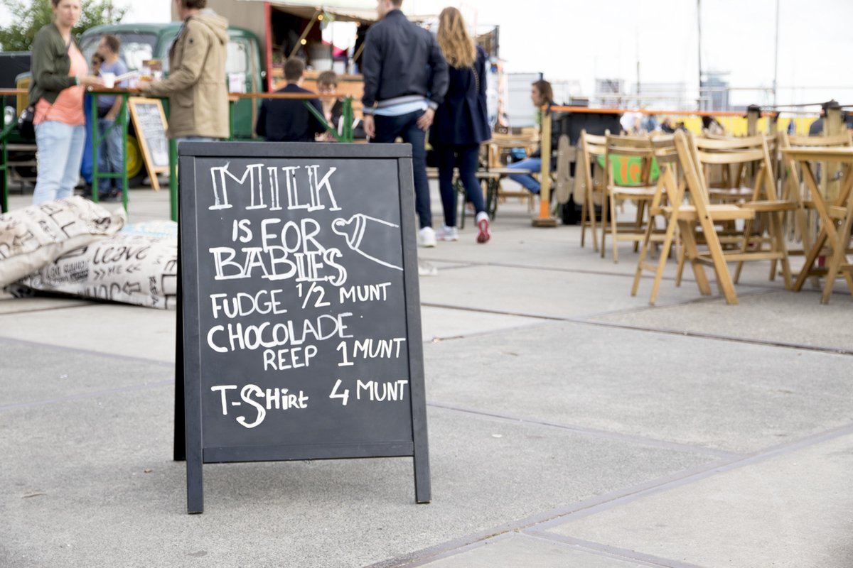 Duplo pavement chalk board - with lacquered black finish - 55x85cm