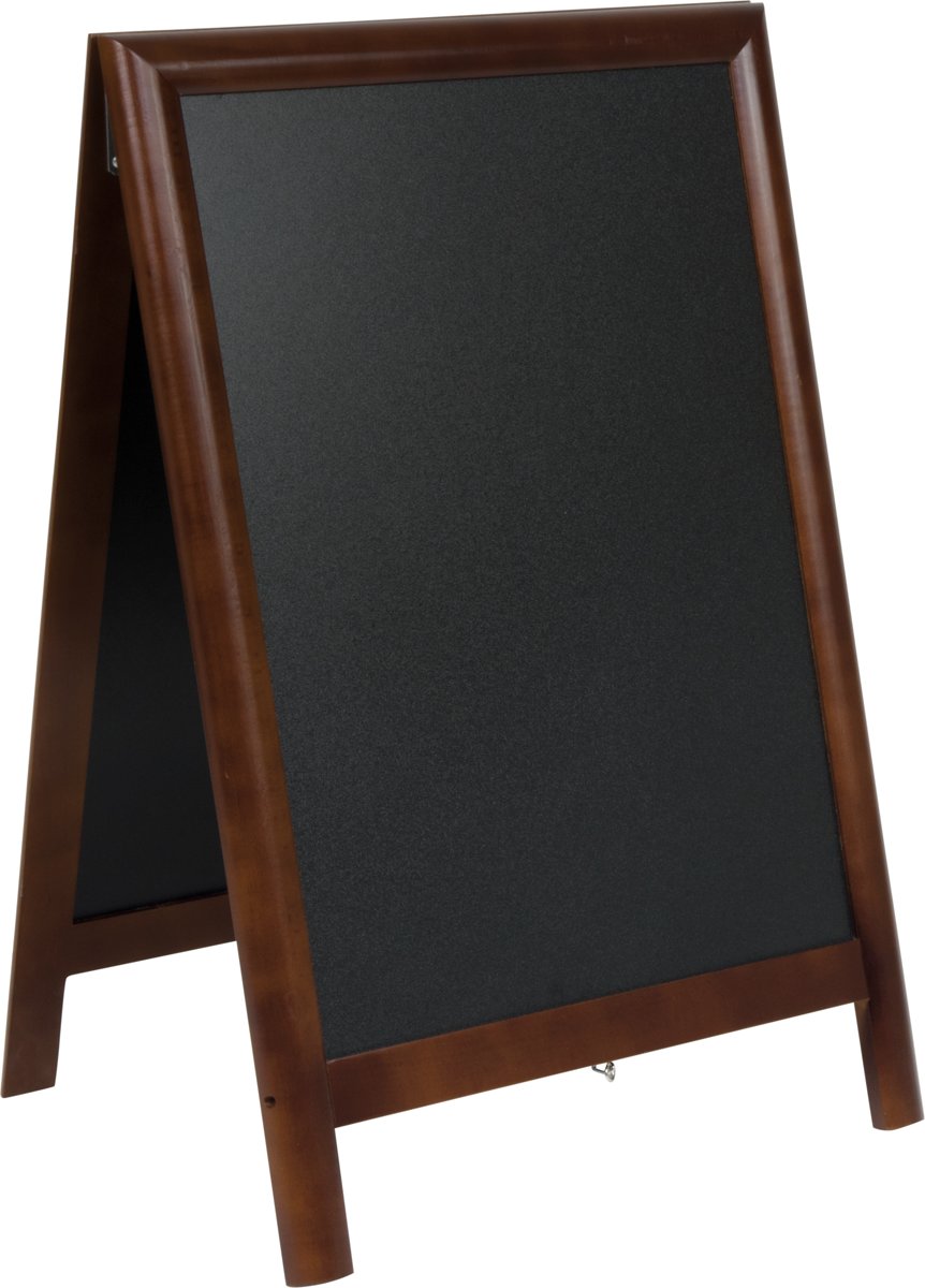Stoepbord klein deluxe - 55x85cm - donker bruin