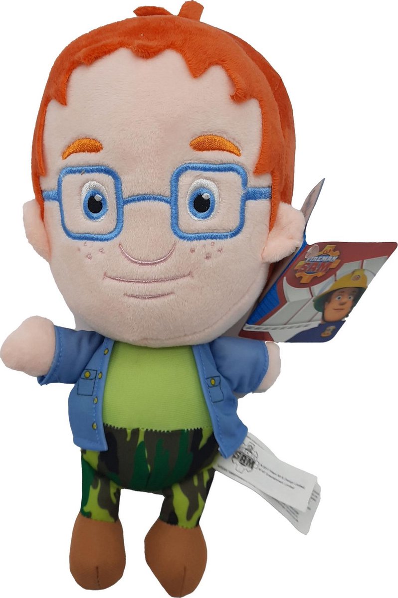 Brandweerman Sam - Nobert Puk - Knuffel - 28 cm