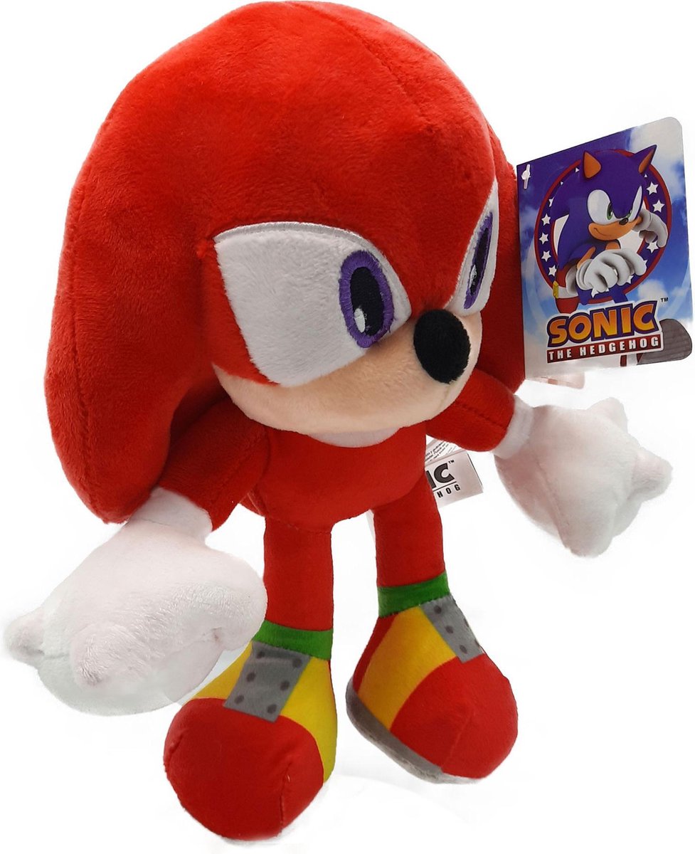 Sonic - Knuckles (The Echidna) - Pluche Knuffel - 30 cm