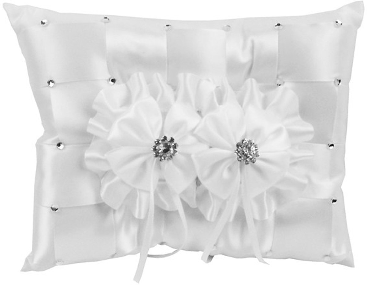 Huwelijk Ringkussentje Diamanten in box