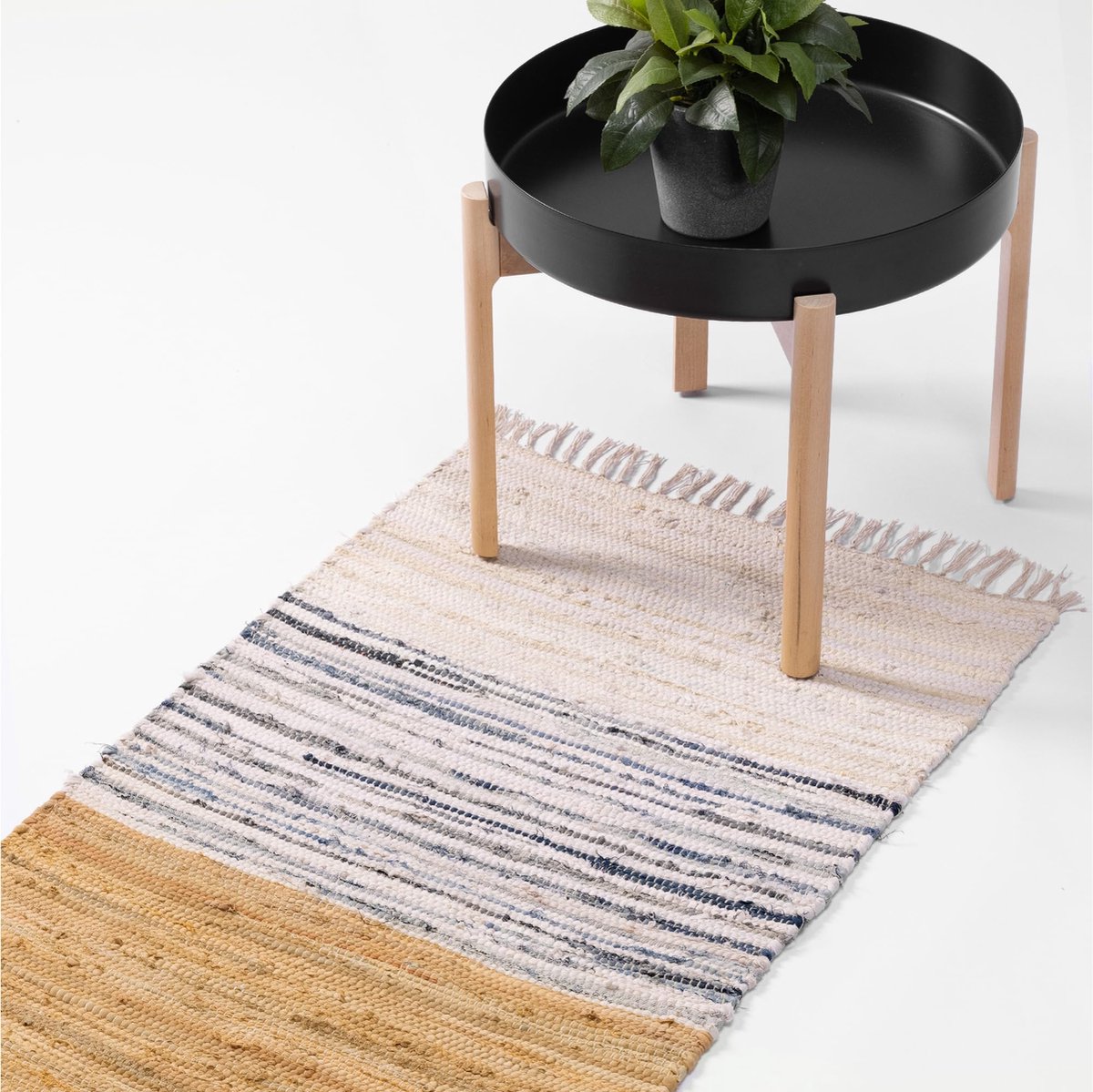 Selbro ® Tijdloos en Veelzijdig Katoenen Tapijtloper voor Stijlvolle en Comfortabele Interieurs - 60 x 90 cm