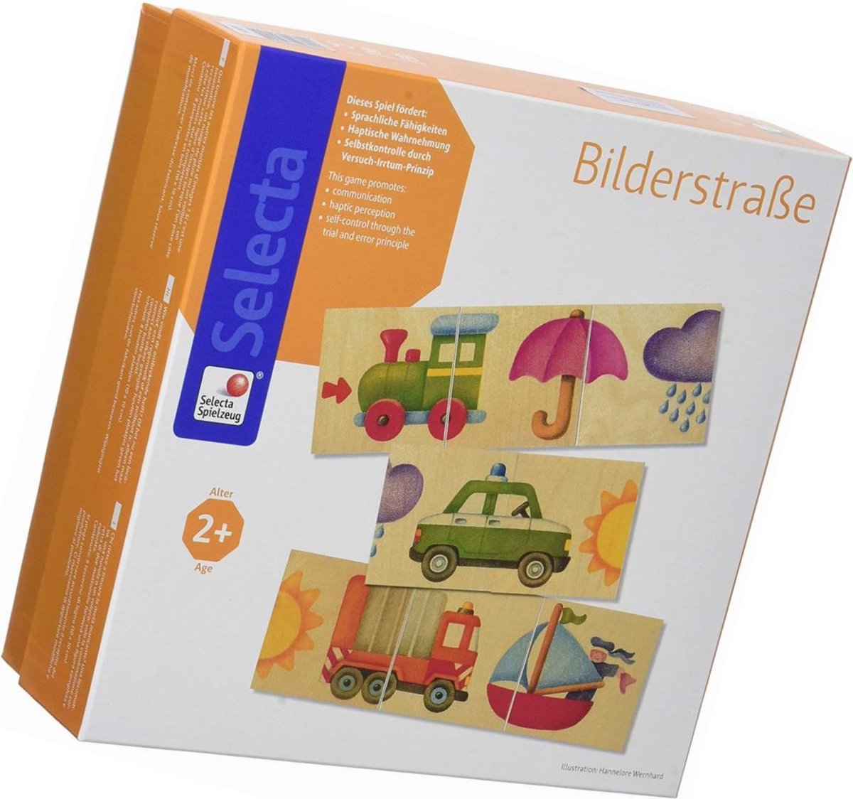 Leuke puzzelstraatjes - Selecta - Houten Speelgoed