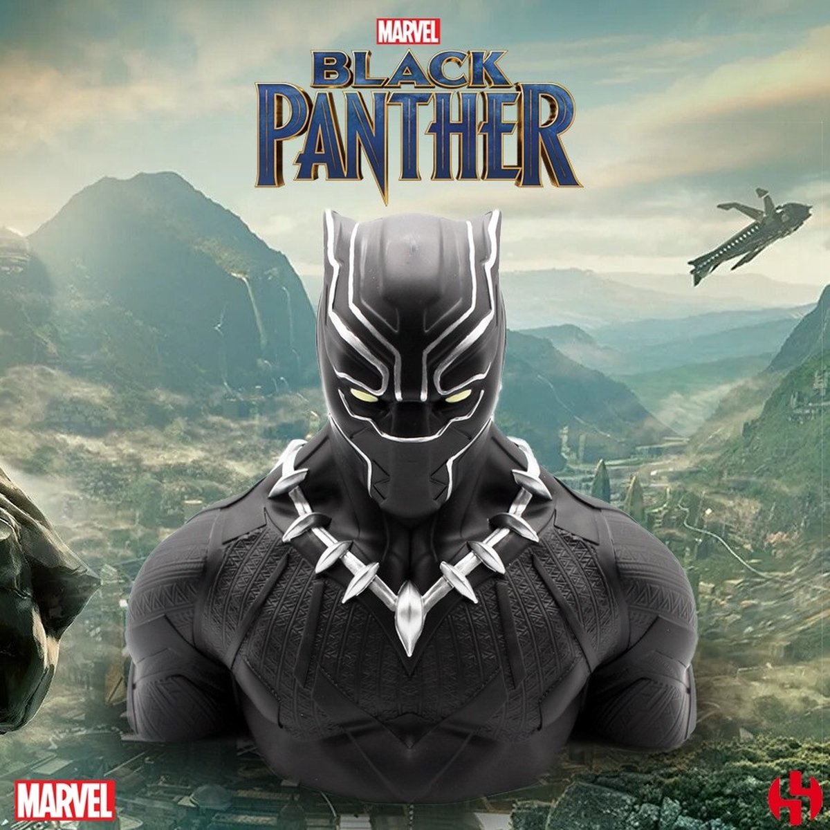 Semic Marvel Comics Coin Bank Black Panther Wakanda Deluxe 20 cm Banks