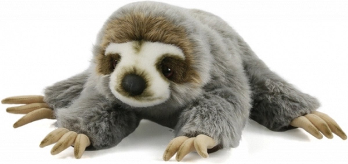 Pluche knuffel luiaard liggend 30 cm