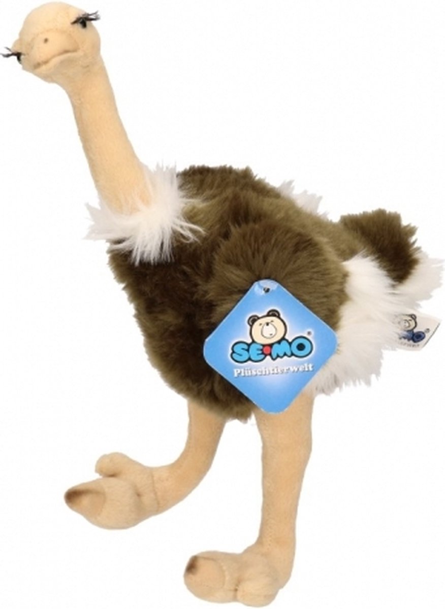 Struisvogel knuffel 30 cm