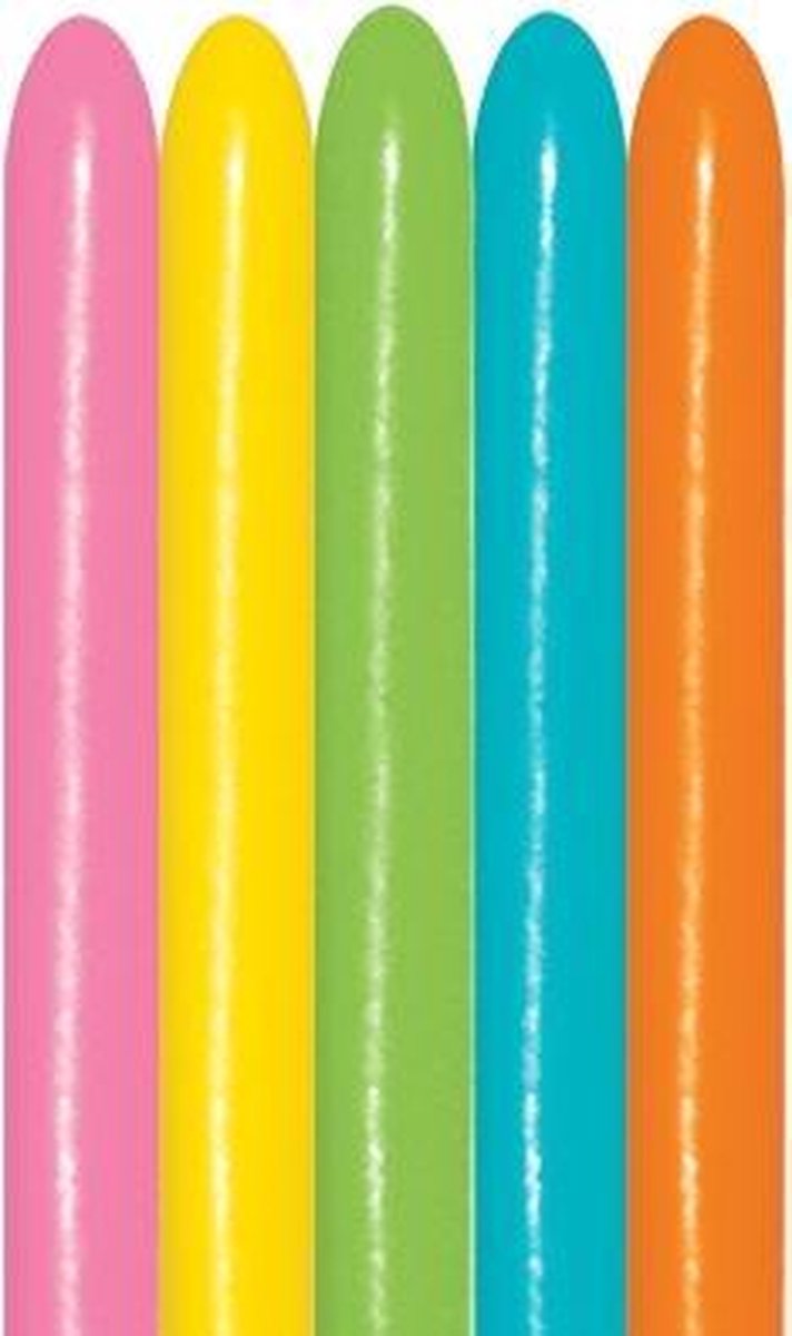 100 modelleer ballonnen Sempertex 260s Tropical colors