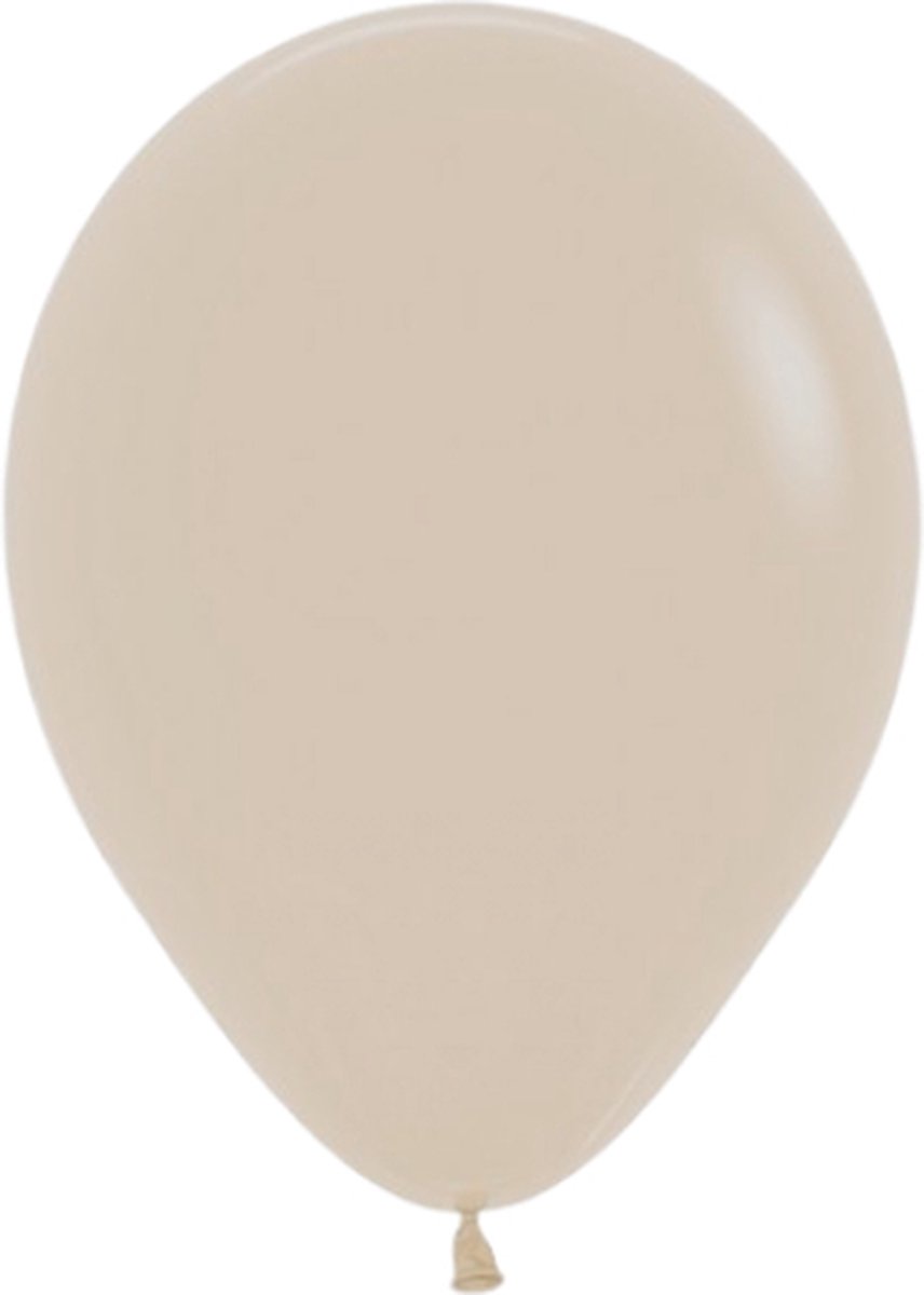 Latex ballonnen Sempertex Fashion White Sand 071, 12inch – 12 stuks