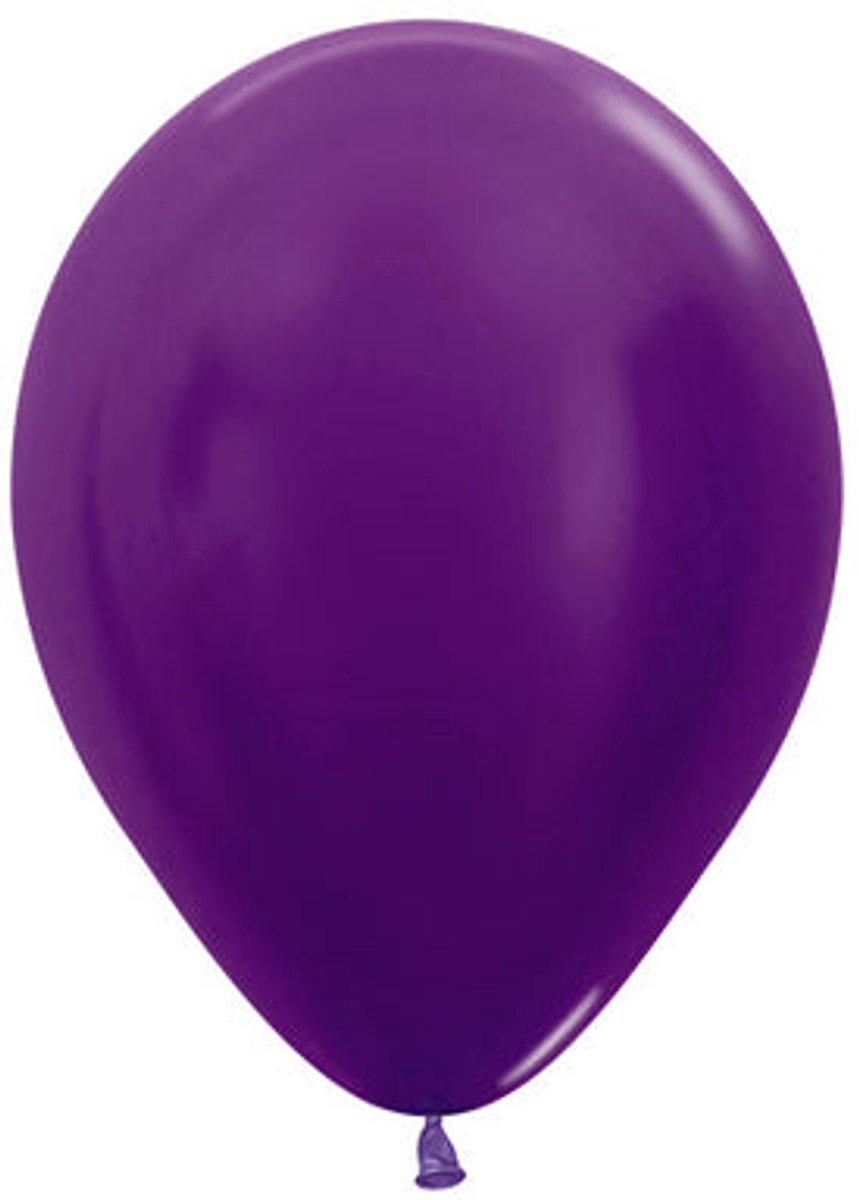 Latex ballonnen Sempertex Metallic violet, 5inch - 50 stuks