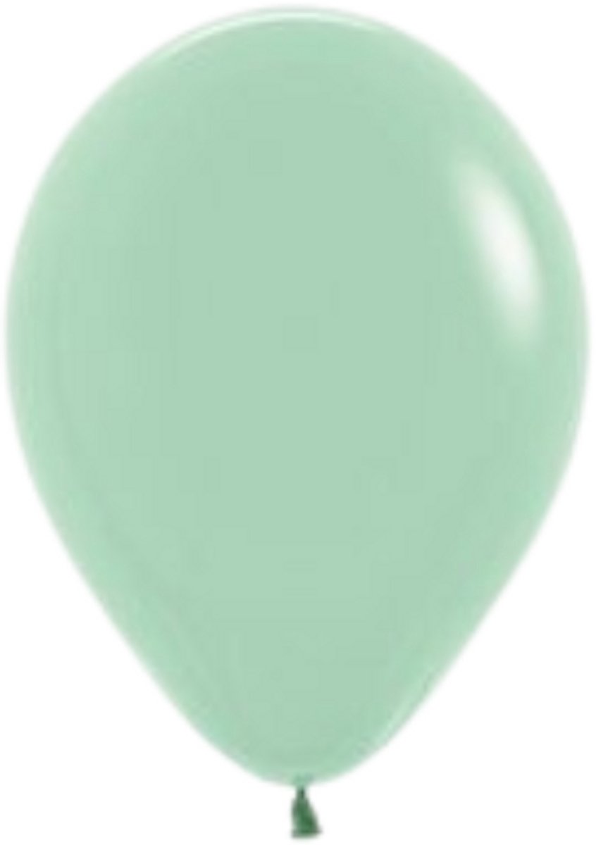 Latex ballonnen rond - Sempertex - Pastel Dusk - Green Tea - 5inch - 50 stuks