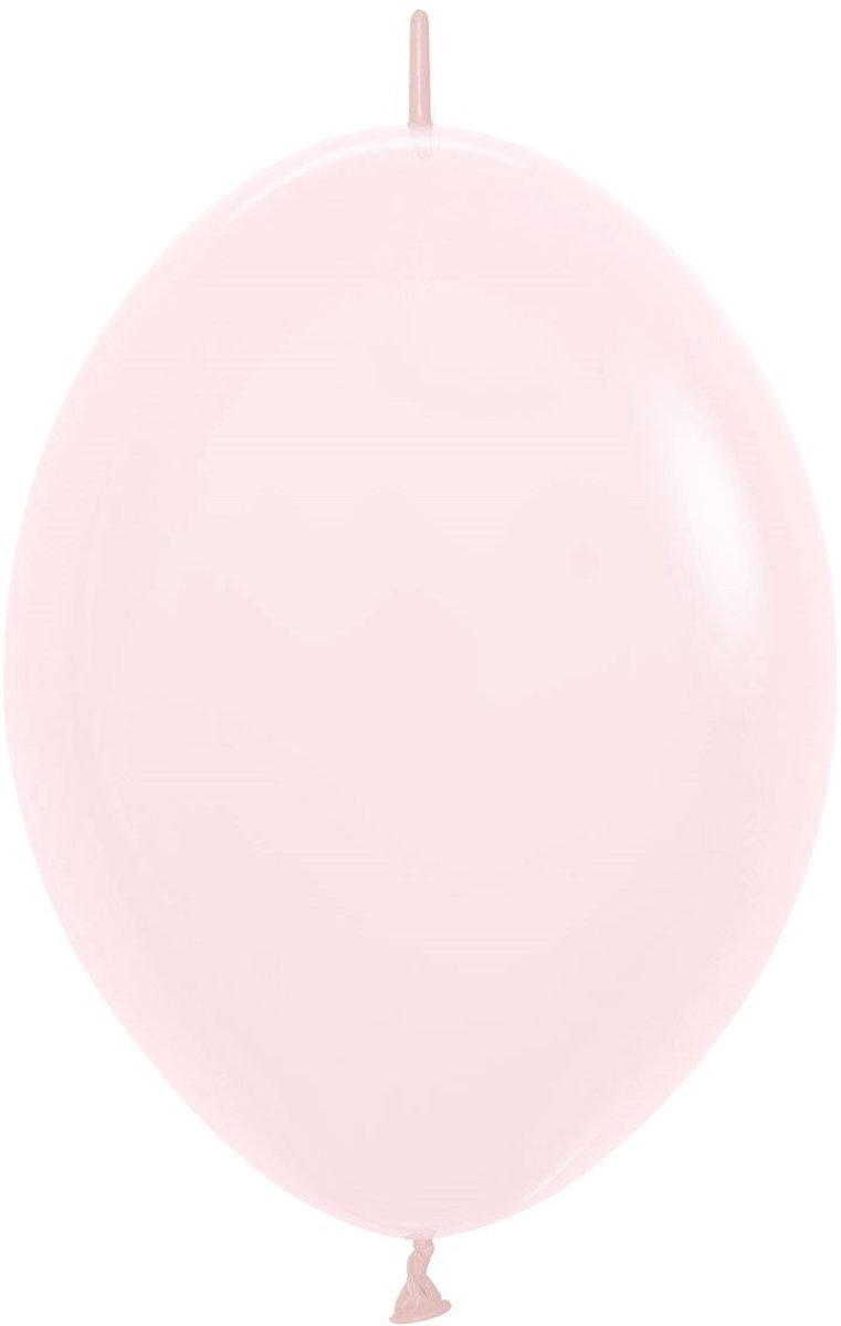 Linkoloon - Sempertex - doorknoopballon - Pastel Matte Pink 609 - 12inch - 50 stuks