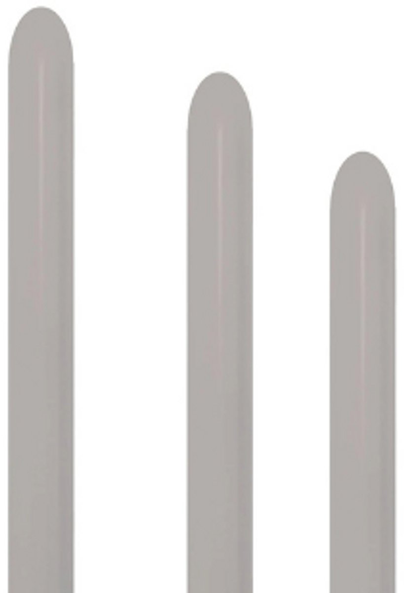 Modeleerballon grijs - 260s - 50stuks - Sempertex