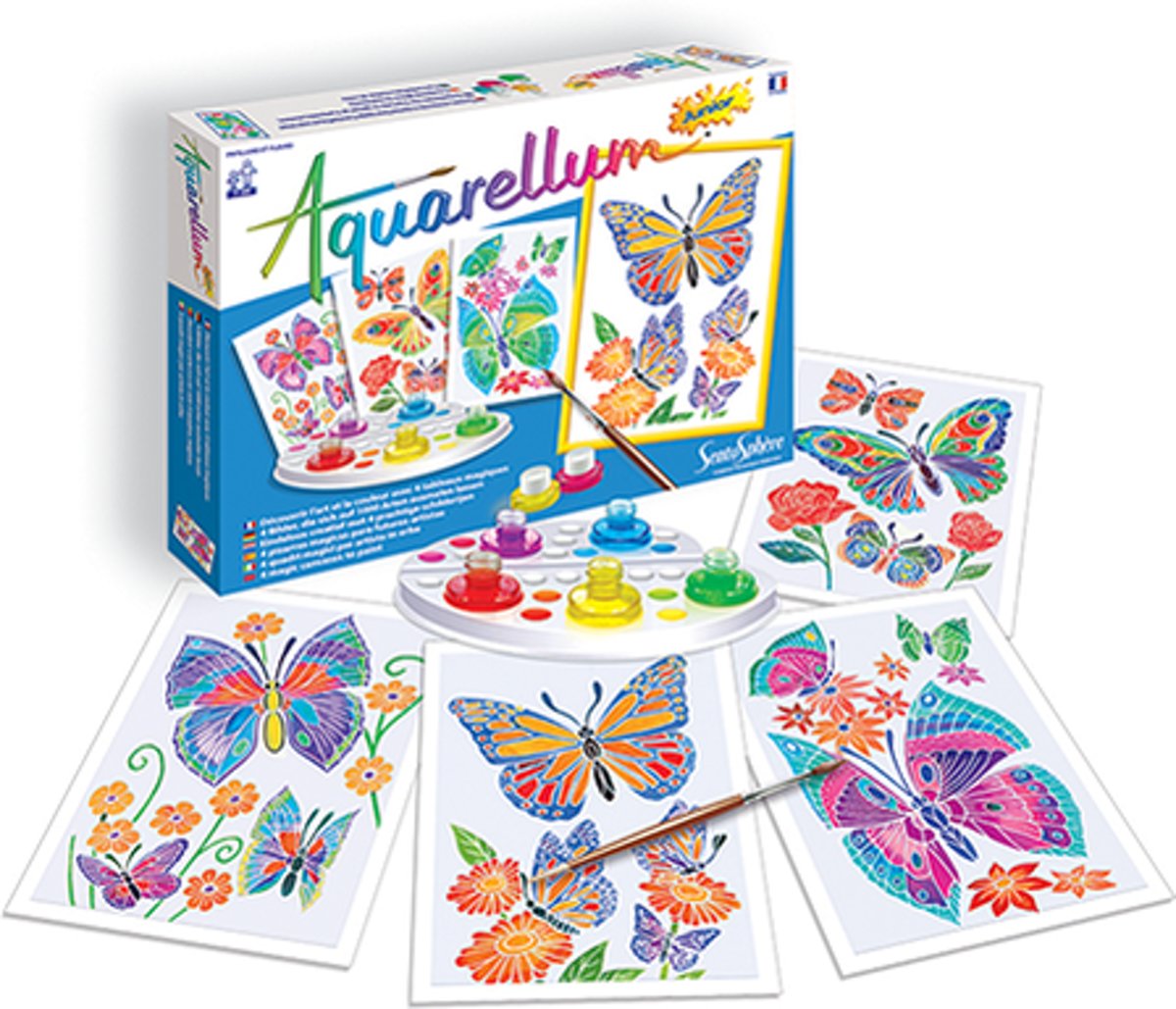 Aquarellum Junior Vlinders en Bloemen