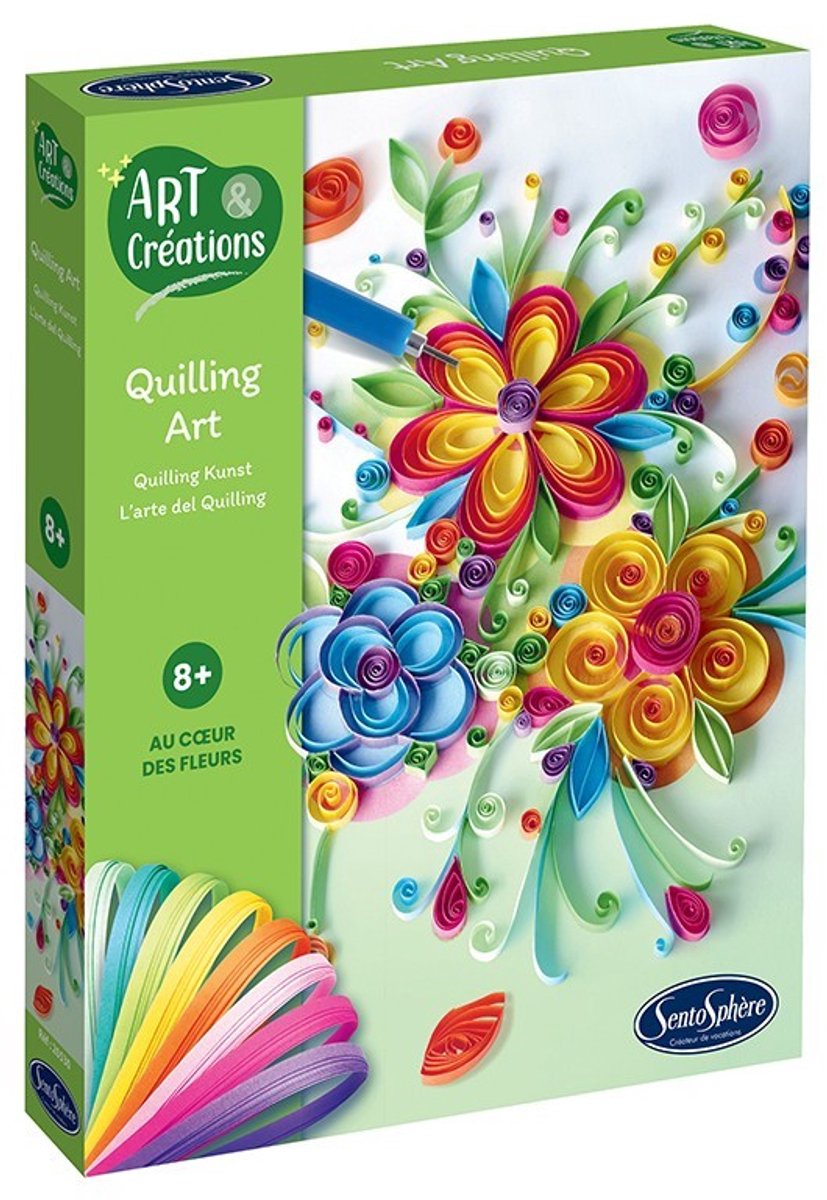 Sentosphère knutselset quilling bloemen creatief speelgoed.