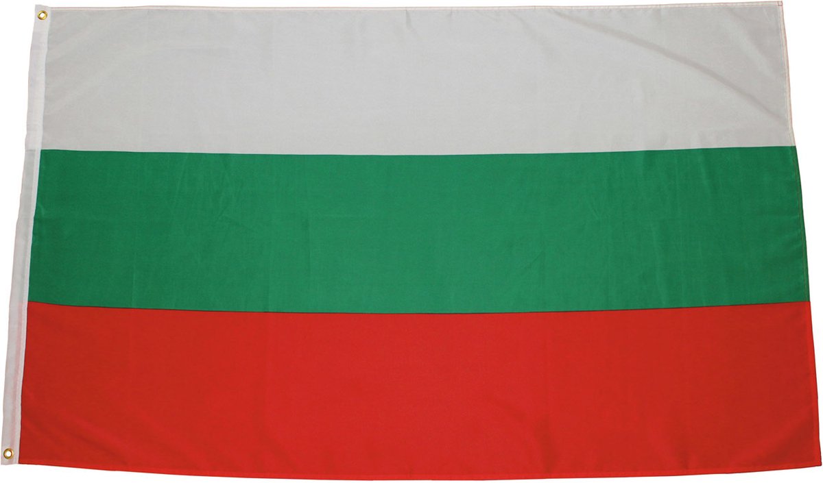 Senvi Printwear - Flag Bulgaria - Grote Bulgarije vlag - Gemaakt Van 100% Polyester - UV & Weerbestendig - Met Versterkte Mastrand - Messing Ogen - 90x150 CM - Fair Working Conditions