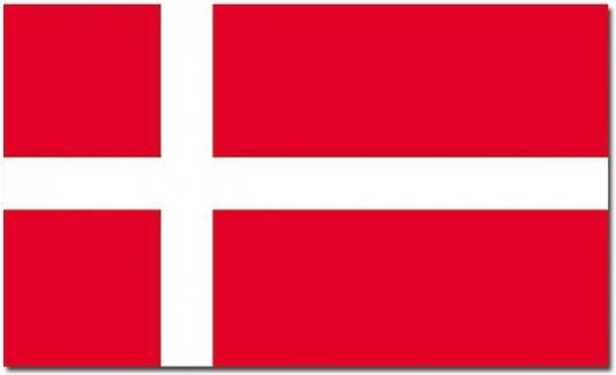 Senvi Printwear - Flag Denmark - Grote Deense vlag - Denemarken - Gemaakt Van 100% Polyester - UV & Weerbestendig - Met Versterkte Mastrand - Messing Ogen - 90x150 CM - Fair Working Conditions - Denenmarken