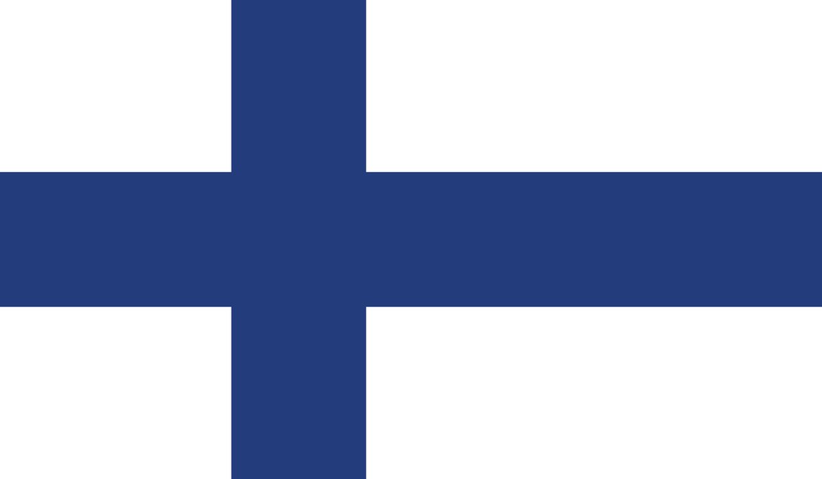 Senvi Printwear - Flag Finland - Grote Finland vlag - Gemaakt Van 100% Polyester - UV & Weerbestendig - Met Versterkte Mastrand - Messing Ogen - 90x150 CM - Fair Working Conditions