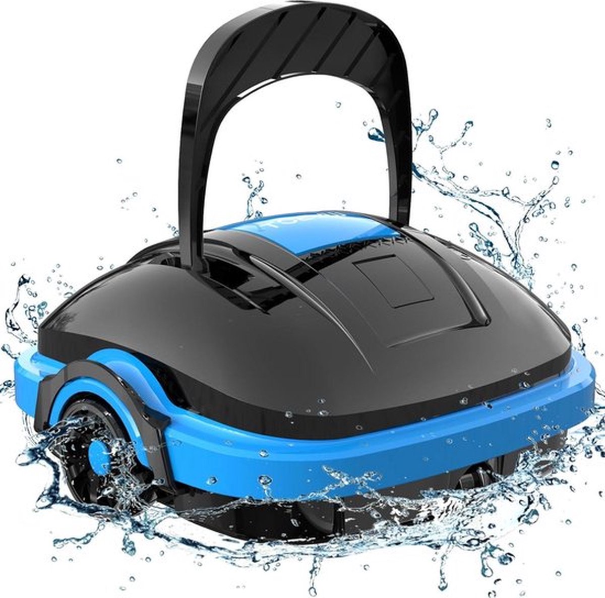 Automatische Zwembadreiniger voor Opbouw/Inbouwzwembaden tot 50 m² - Zwart Blauw Zwembadrobot