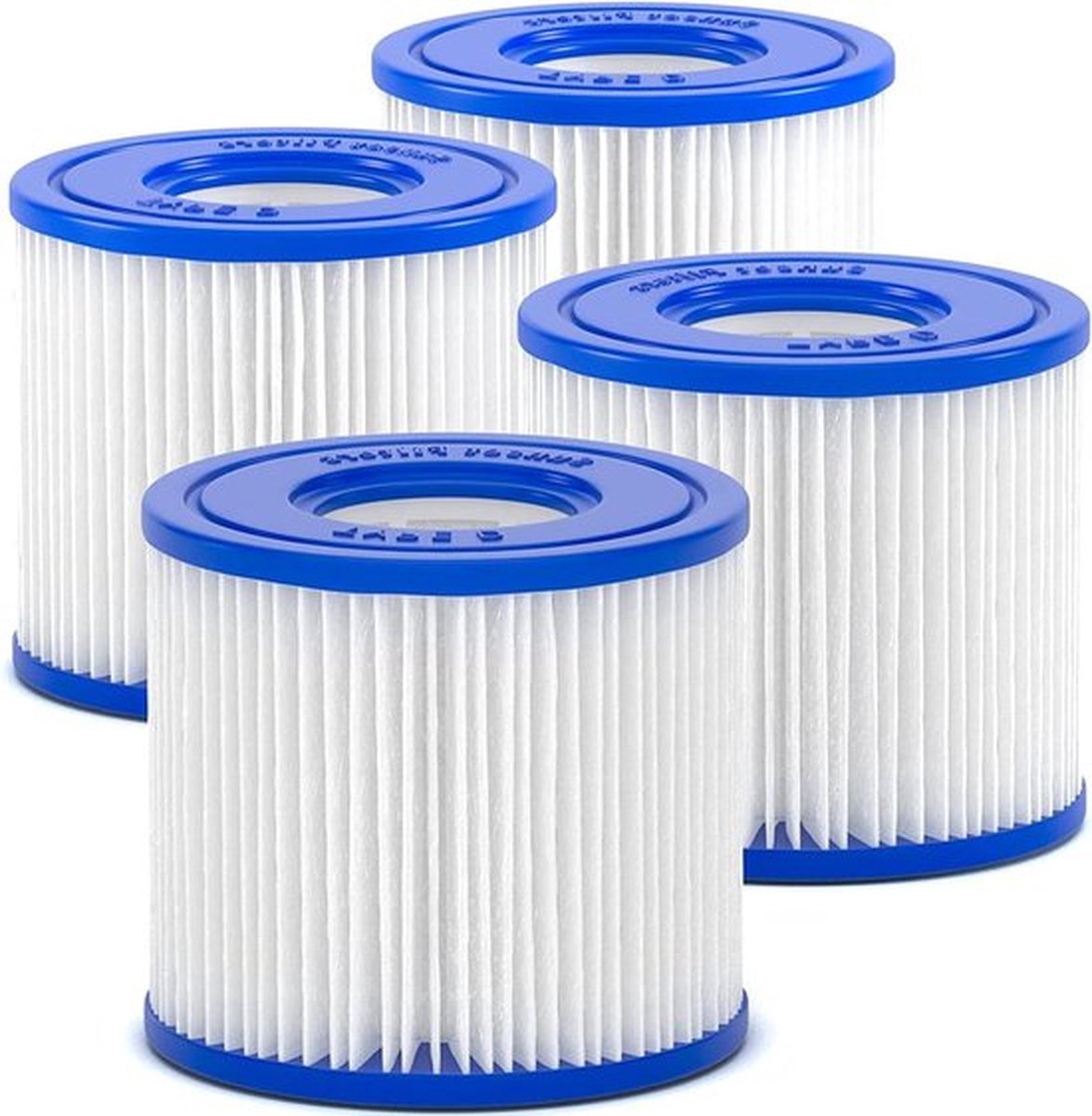 Hot Tub filterpatroon vervangingsfilter - geschikt voor Bestway filterpatroon VI - voor L-a-y-Z spa zwembad - Miami Vegas Palm Springs Parijs Monaco - 4 stuks (VI) Jacuzzi filter