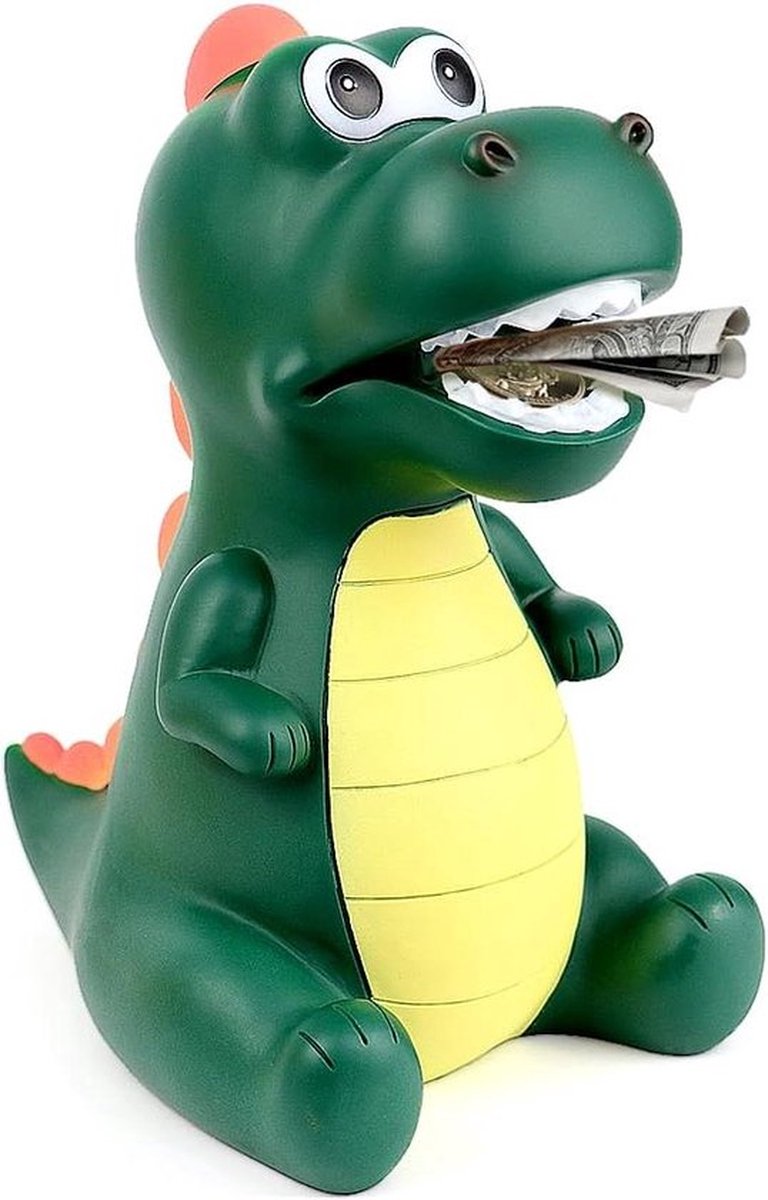Spaarpot Kinderen - Spaarpot Grote Dinosaurus Dino-Spaarvarken - Veilig PVC - Kinderkamer Decoratie - Cadeau Speelgoed - Doopgeschenken