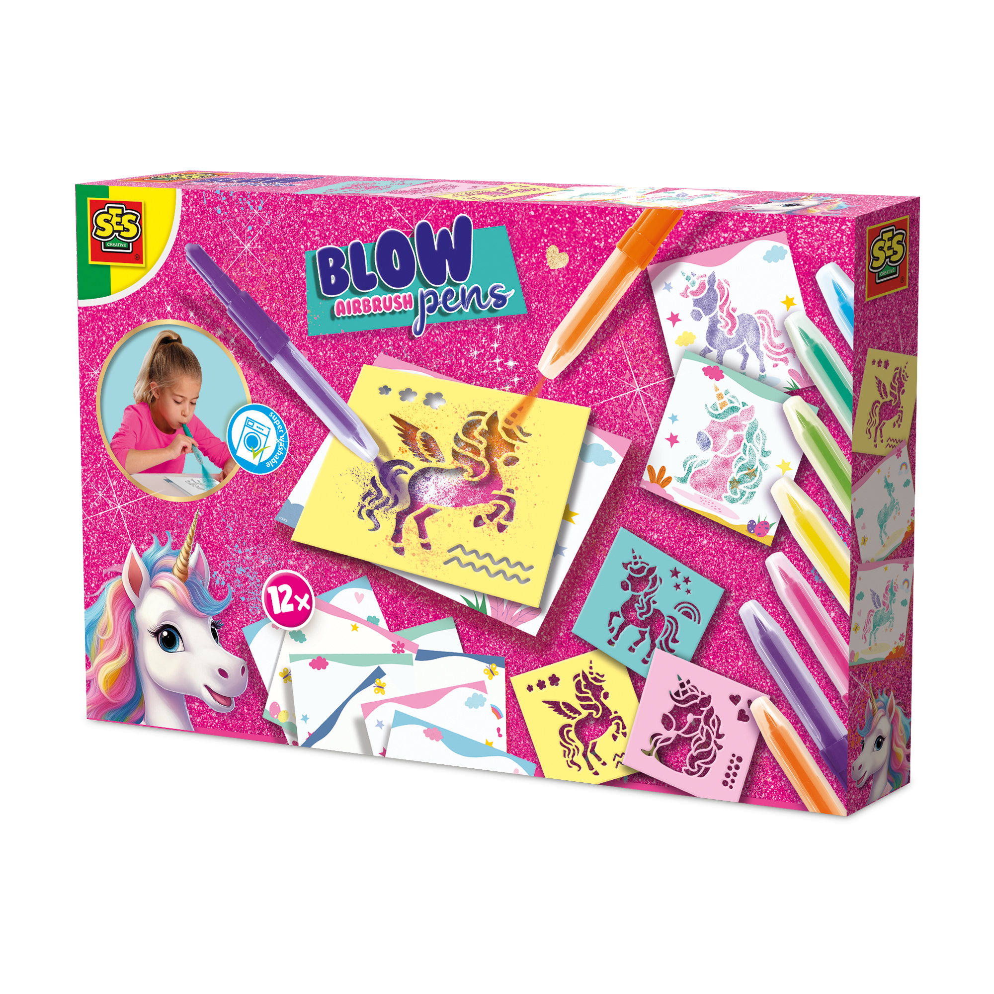   unicorn blow airbrush pens