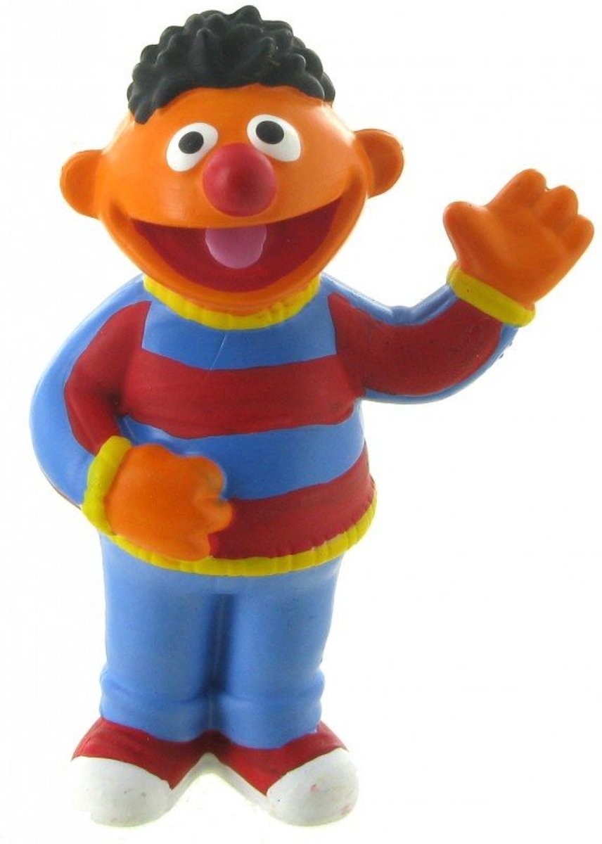 Sesamstraat Ernie taart topper decoratie 7 cm.