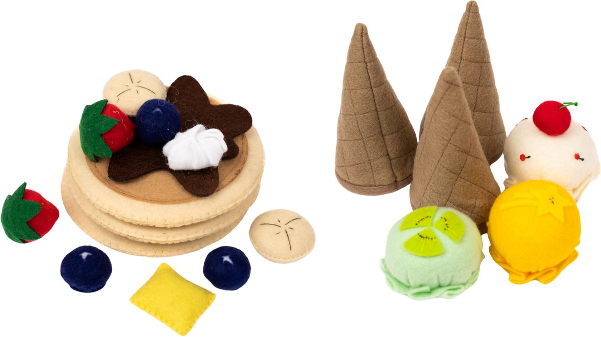 Speelgoed eten - Dessert set - Montessori speelgoed - Stof