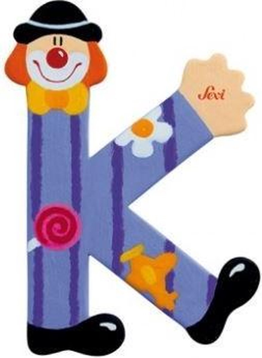 Letter K Clown 10 cm