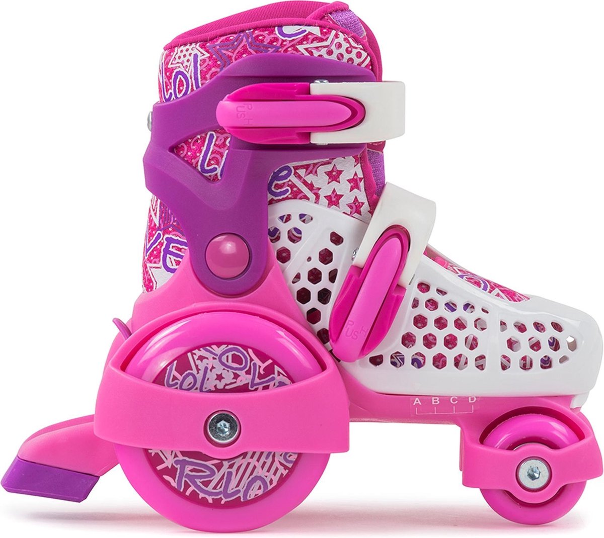 SFR   - Maat 28-32Kinderen - roze/wit/paars verstelbaar