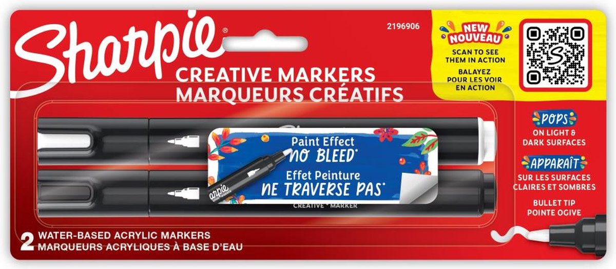 Sharpie Creative Bullet Tip Markers 2 stuks - verfstift - 2196906