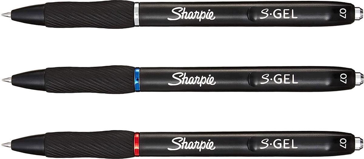 Sharpie pen S-Gel multipack – blue, black, red