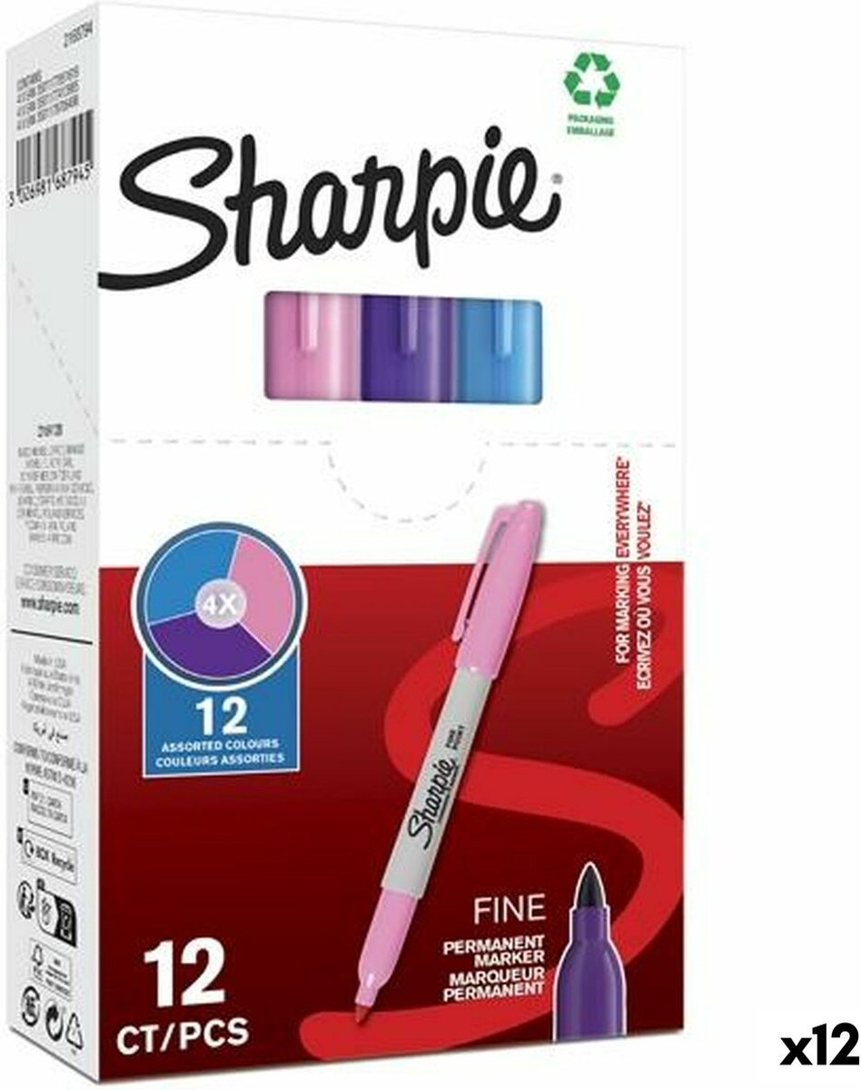 Viltstift sharpie rond 0.9mm assorti