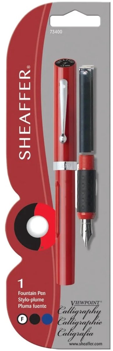 Sheaffer Kalligrafeer Kalligrafie Caligrafeer Pen - Fine Fijn - Red Rood - Viewpoint - 73400