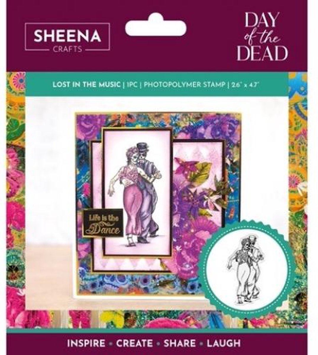 Sheena Douglass - Day of the Dead - Clearstamp - Lost in the Music