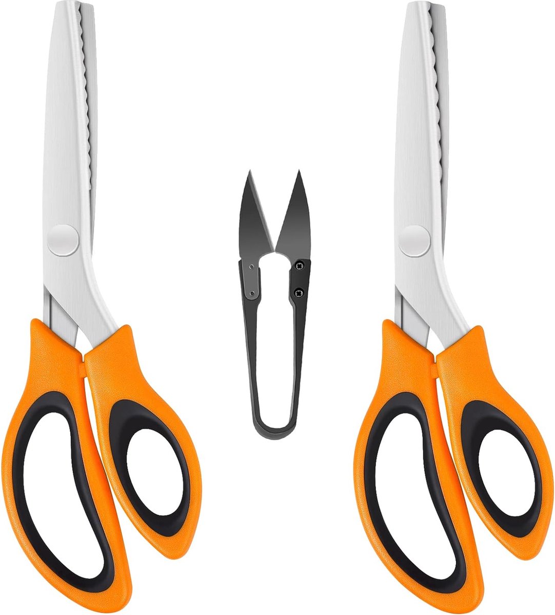 Gekartelde Rozenknipschaar voor Draad en Zigzagranden - Ergonomisch Handvat - Multifunctionele Schaar voor Hobby en Naaiprojecten