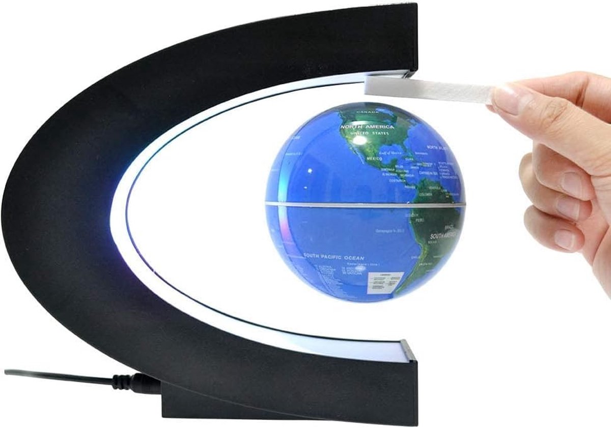 Magnetische Zwevende Kogel voor Aardrijkskunde Liefhebbers - Educatief Decoratie-item - Anti-zwaartekracht Technologie - Geschenk voor Valentijnsdag