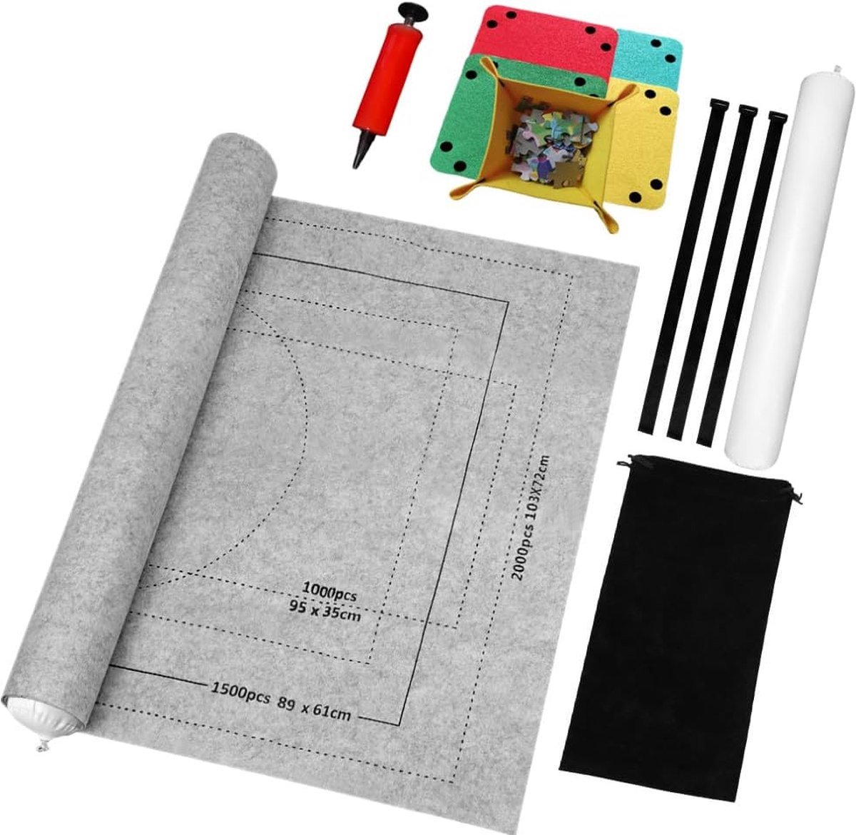 Puzzelmat Set voor Creatieve Spelletjes - Diverse Kleuren - Ideale Speel- en Werkplek - Eenvoudige Montage en Aanpassing - Duurzaam Schuimrubber - Geschikt voor Kinderen en Volwassenen