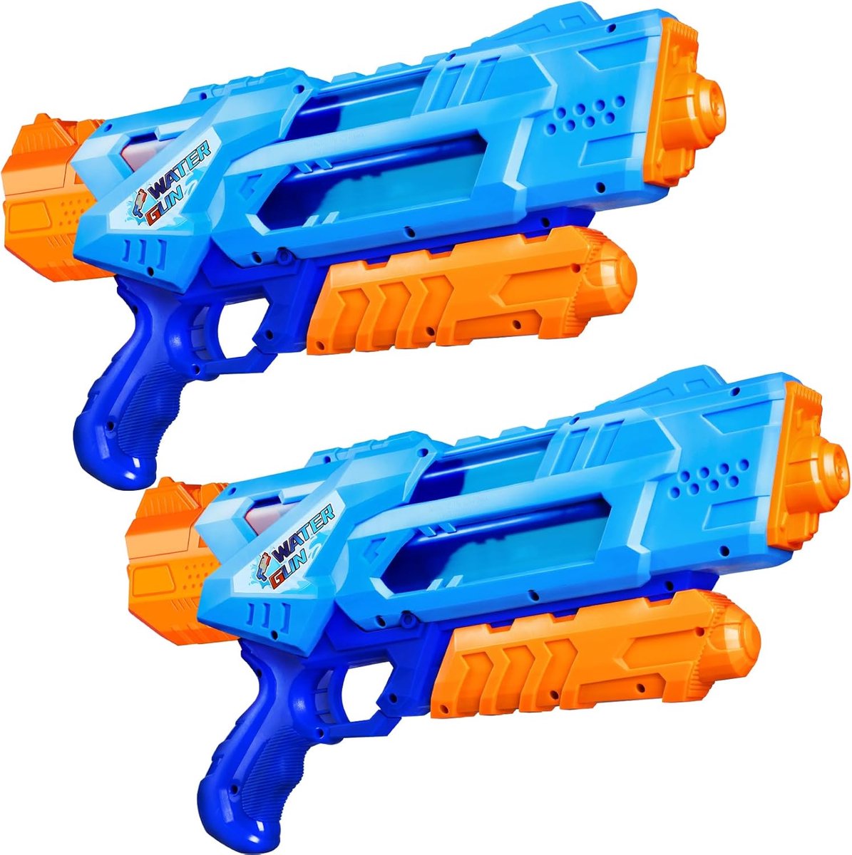 Super Waterpistool Set van 2 voor Kinderen en Volwassenen – 1200ml Waterblasters – Lange Reikwijdte – Watergeweren voor Zomerplezier – Strand – Zwembad – Buitenspeelgoed – Waterspeelgoed Cadeau Ask ChatGPT