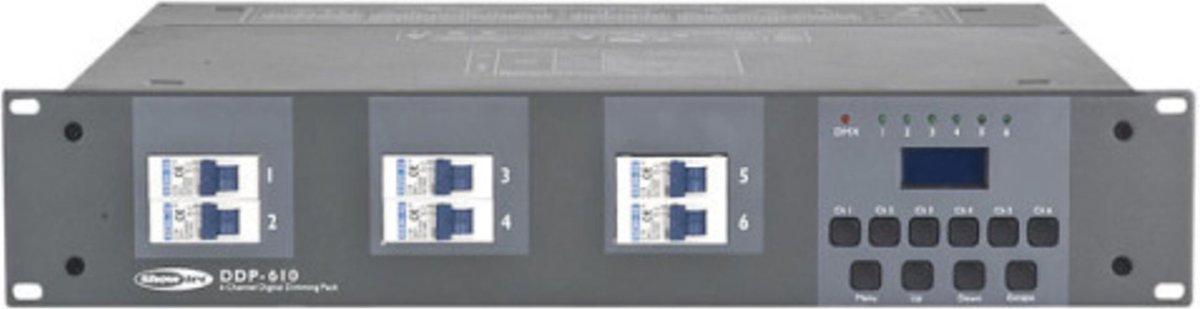 Showtec DDP-610S - 6-Kanaals dimmer