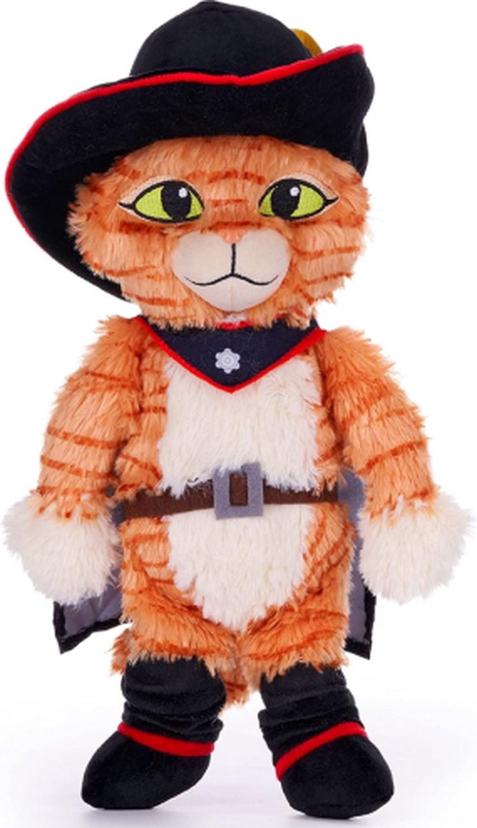 Gelaarsde Kat (Puss in Boots) Shrek Pluche Knuffel 30 cm - Cat Plush Toy - Speelgoed Knuffels voor Kinderen - Bekend van de Film